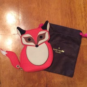 Kate Spade Leather Fox Coin Purse